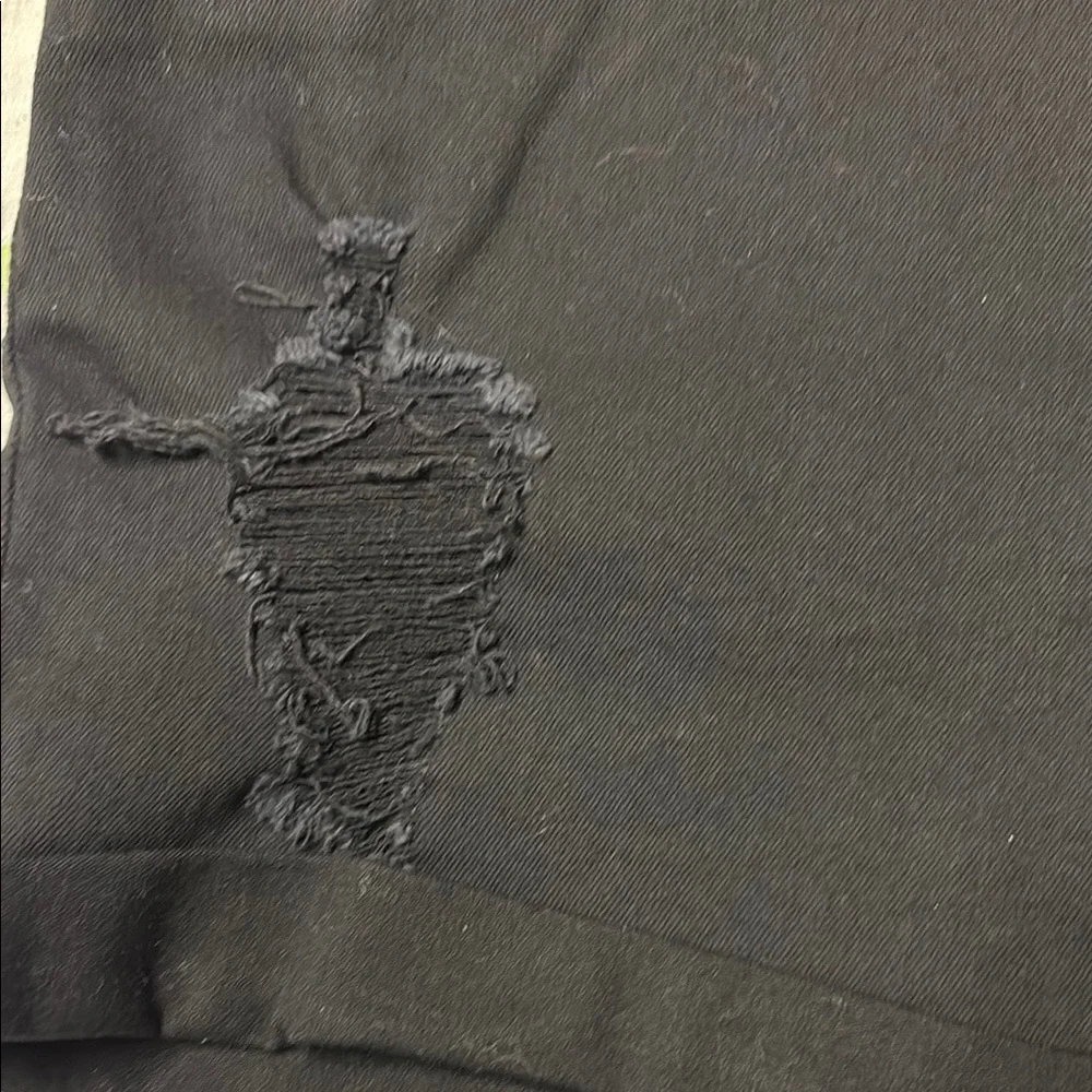 NWT KanCan Black Distressed Jean Shorts - Picture 7 of 11